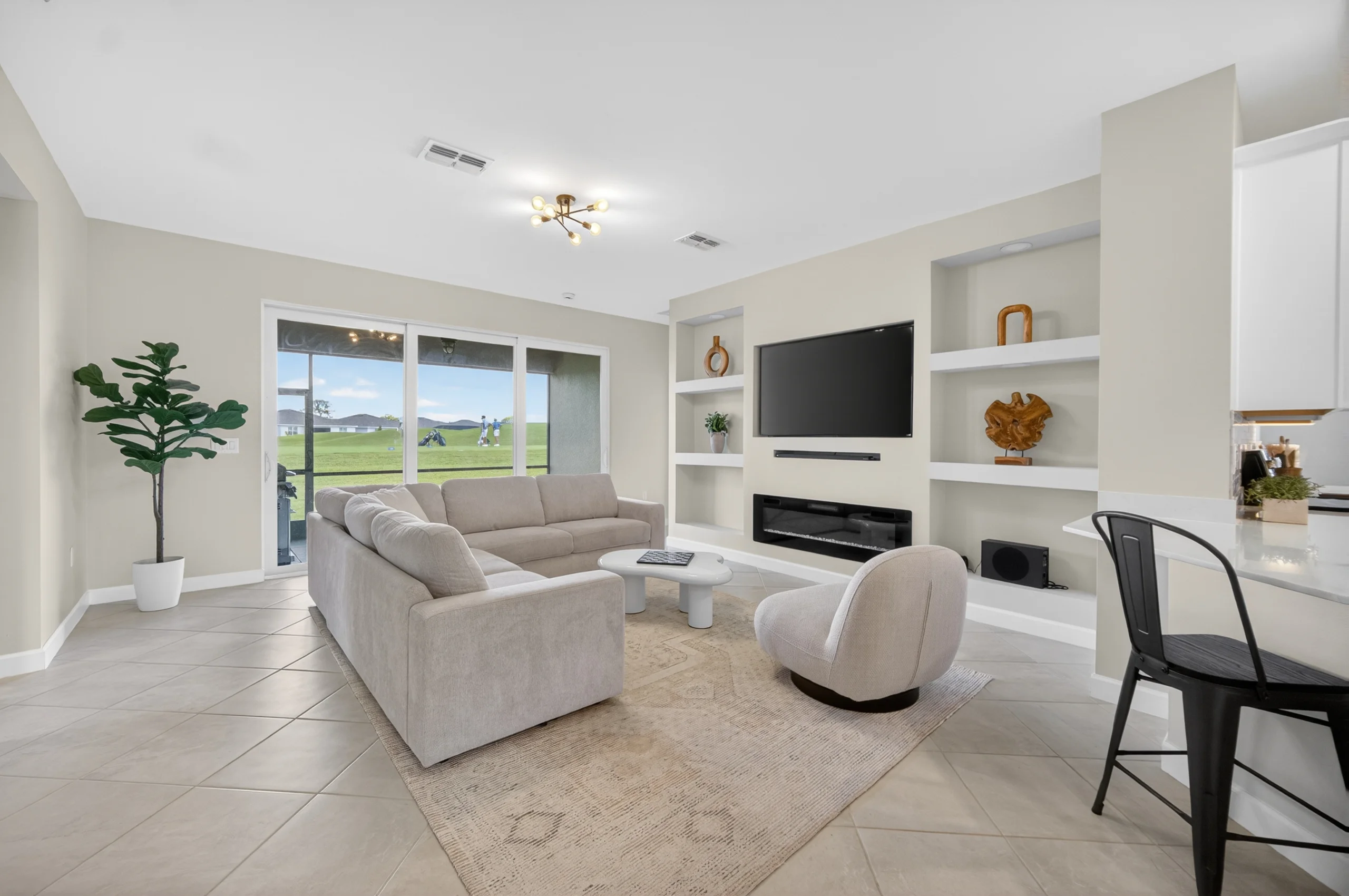 Real estate listing photography SWFL living room