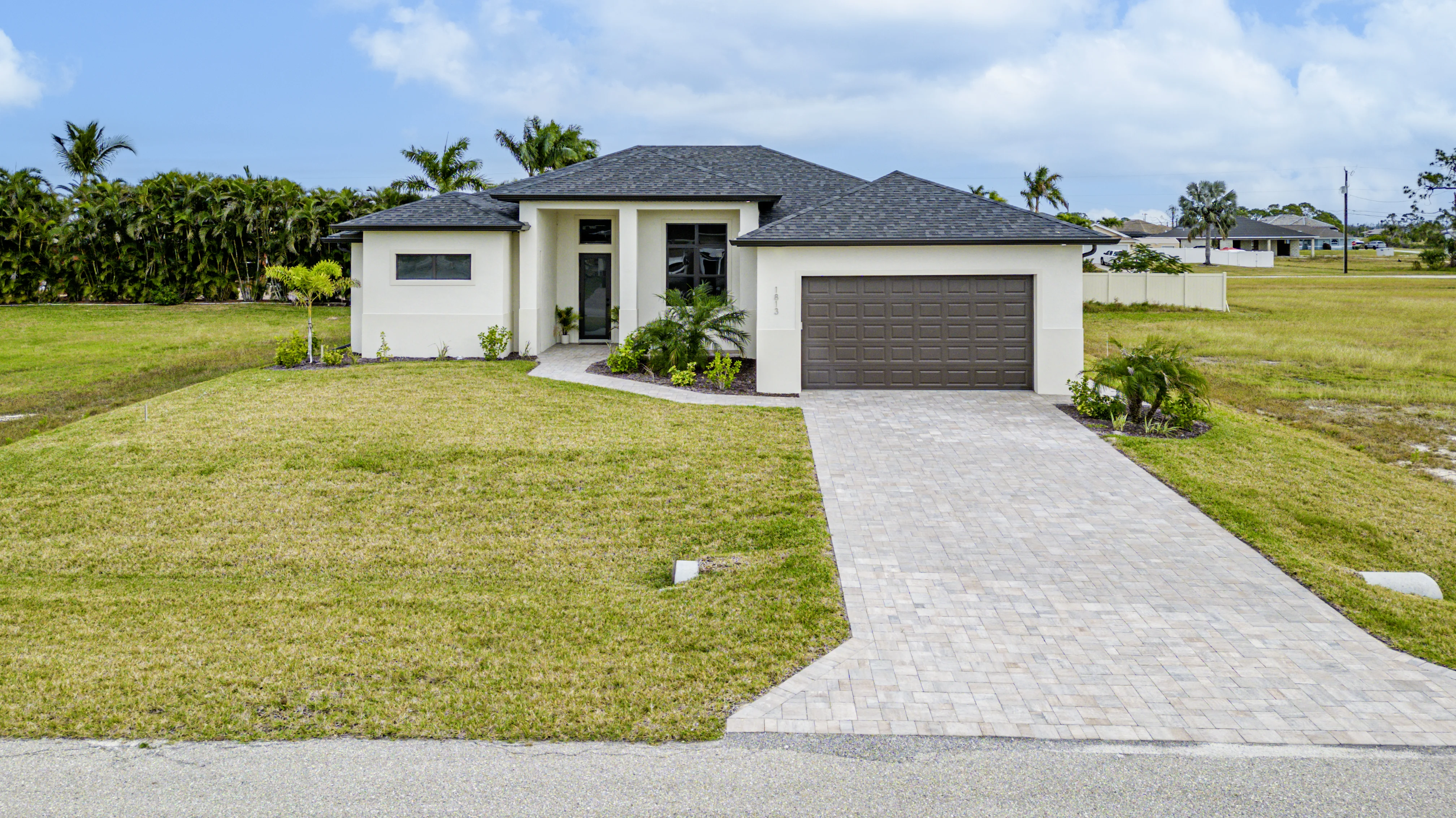 Drone aerial photography Cape Coral waterfront listing