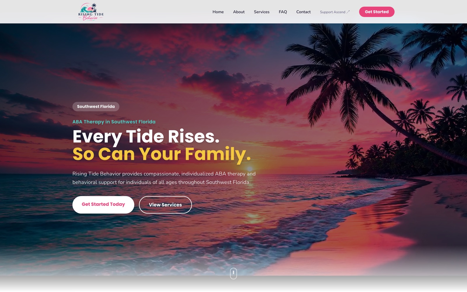 Rising Tide Behavior homepage hero