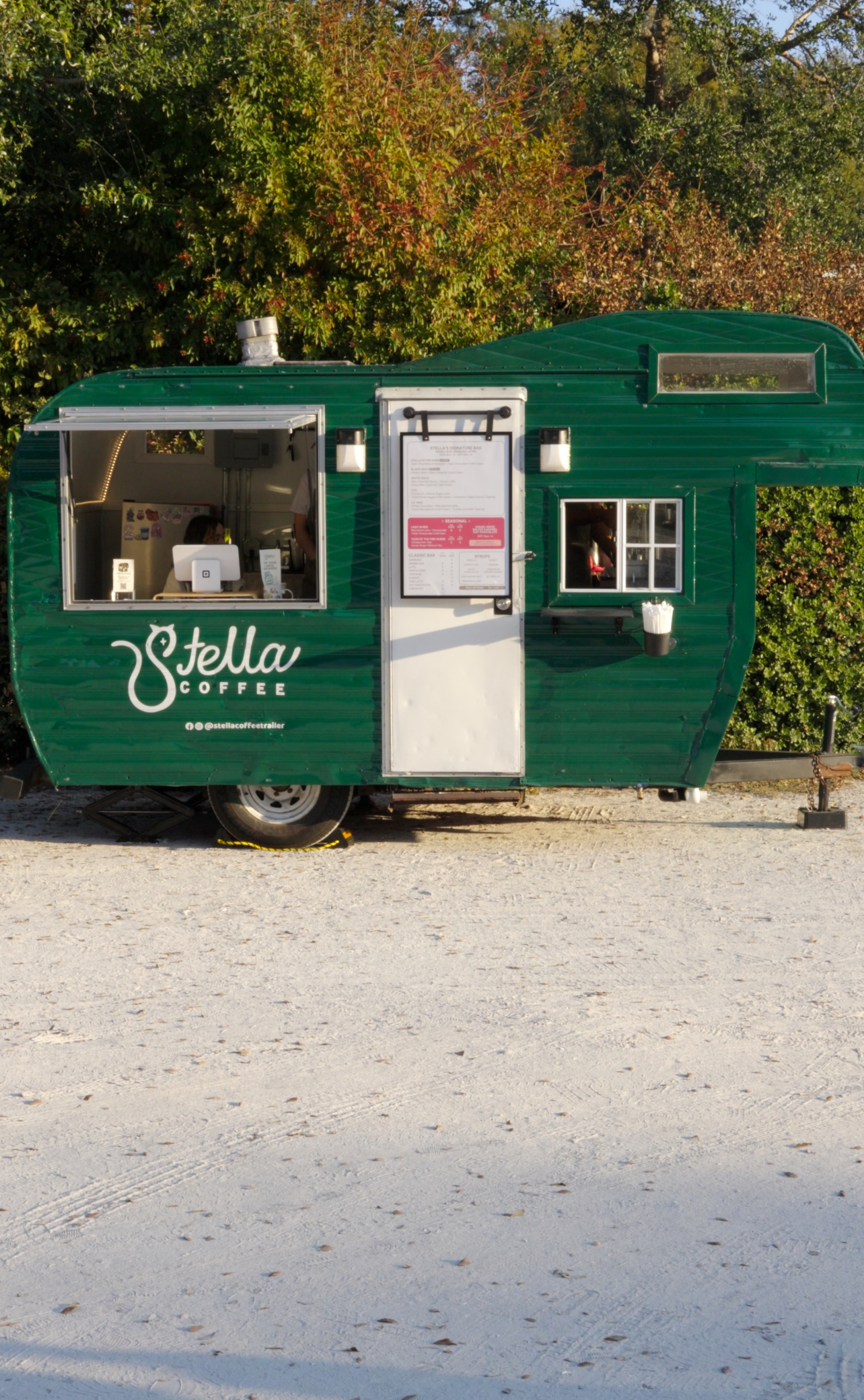 On location at Buckingham Farms with Stella Coffee Trailer